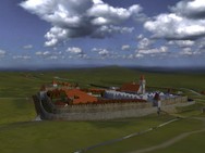 Česká Lípa – pokus o hmotovou rekonstrukci možné podoby středověkého města. Pohled od V. Autor V. Novák