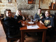 Neformální zakončení semináře v Klášterní restauraci. Foto P. Jenč, 2012
